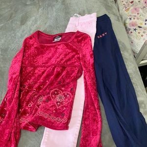 Jordache and dkny pants with one shirt